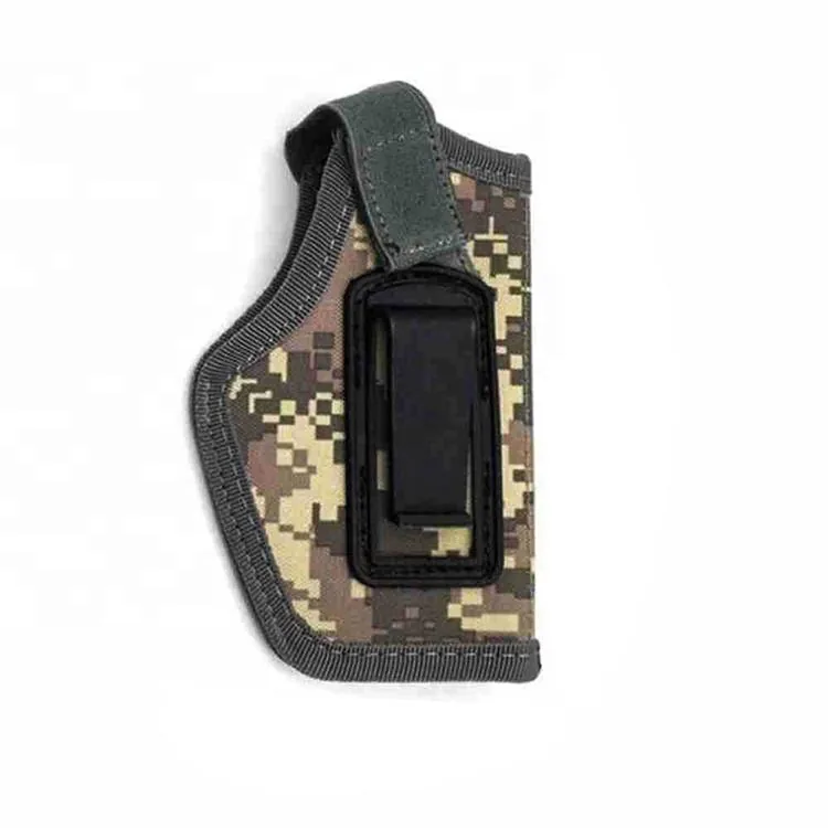 IWB Nylon Gun Holster with Metal Clip — Black view 4