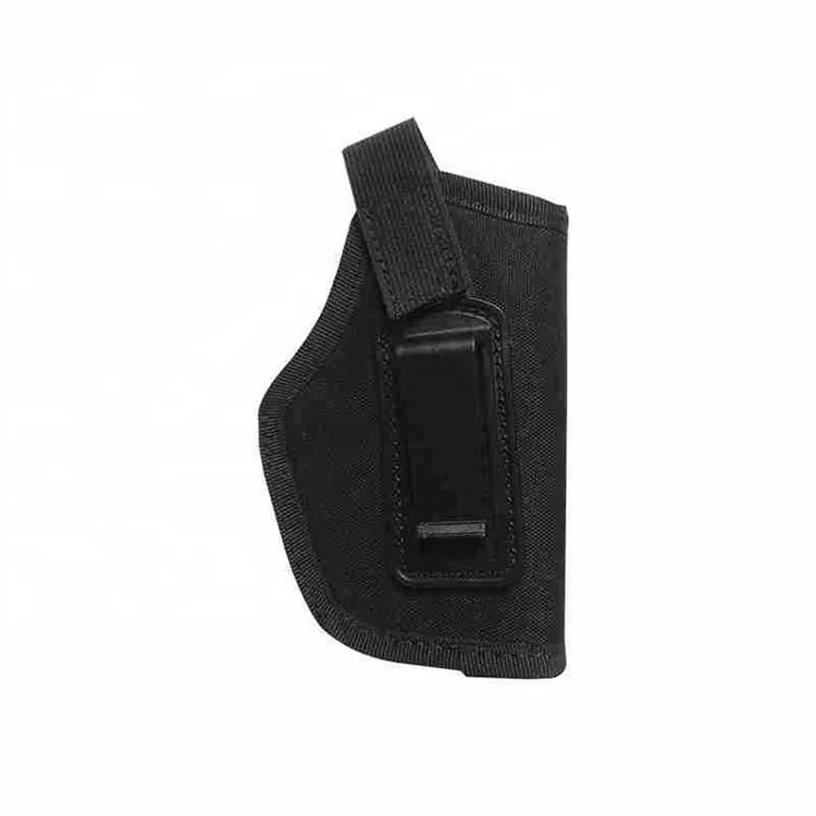 IWB Nylon Gun Holster with Metal Clip — Black view 6