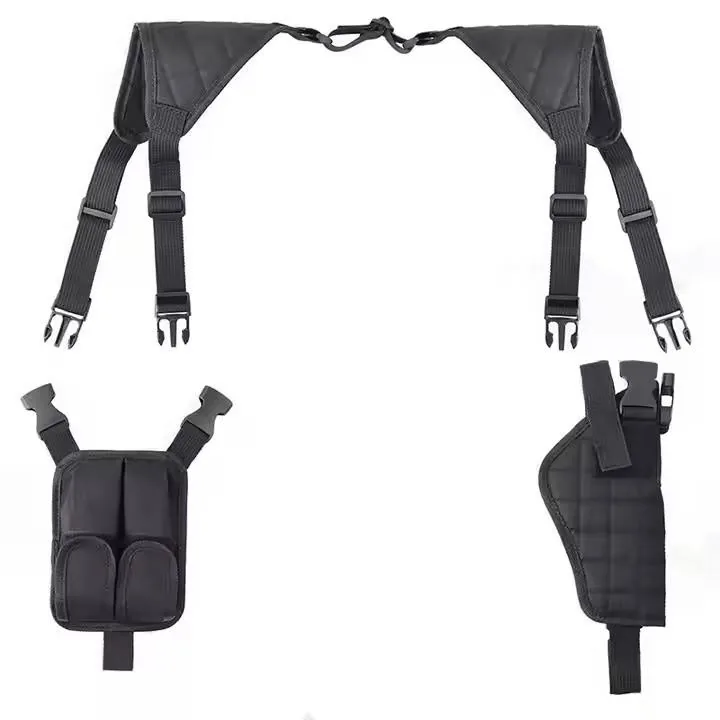 Ambidextrous Shoulder Gun Holster — Black view 2