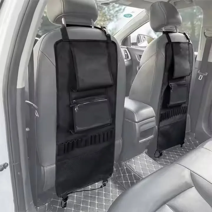 Tactical Car Seat Organizer with Concealed Holster — Black view 2