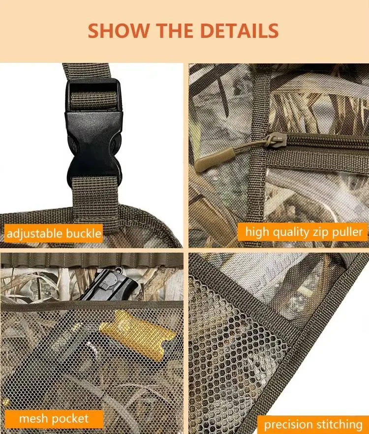 Tactical Car Seat Organizer with Concealed Holster — Black view 6