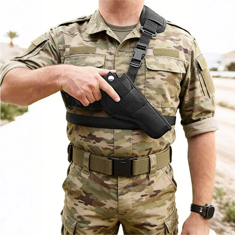 Concealed Armpit Shoulder Gun Holster — Black view 3