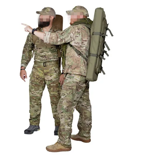 1.2M Waterproof Tactical Gun Backpack — Black view 3