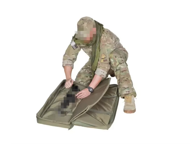 1.2M Waterproof Tactical Gun Backpack — Black view 5