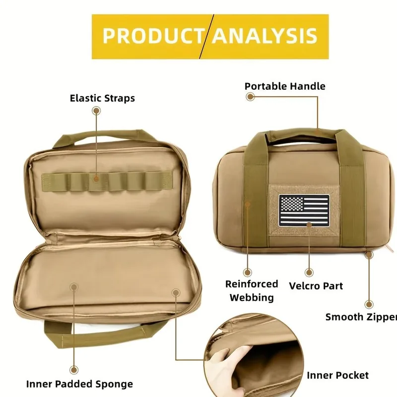 Padded Tactical Gun Case — Black view 3