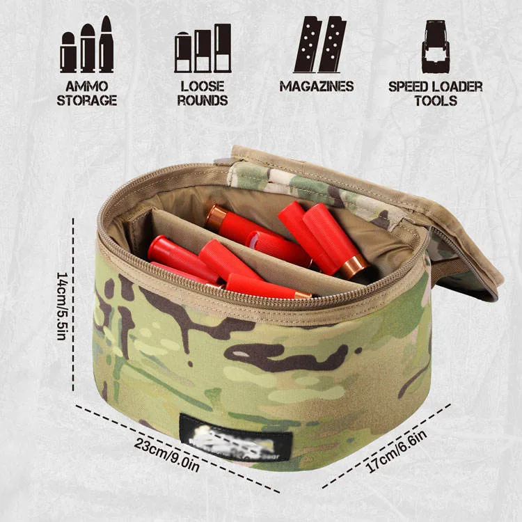 5.5L MOLLE Gun Range Pouch — Camouflage view 3
