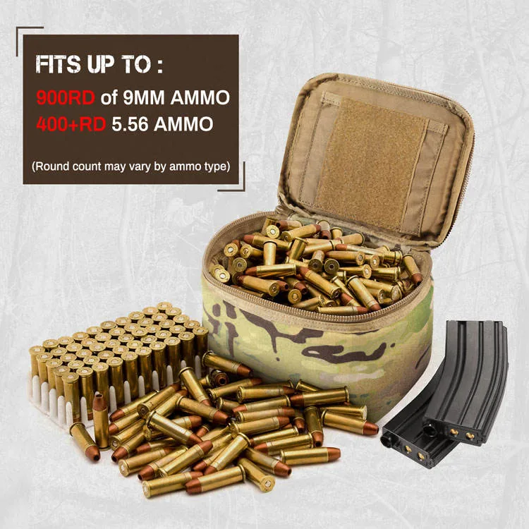 5.5L MOLLE Gun Range Pouch — Camouflage view 4