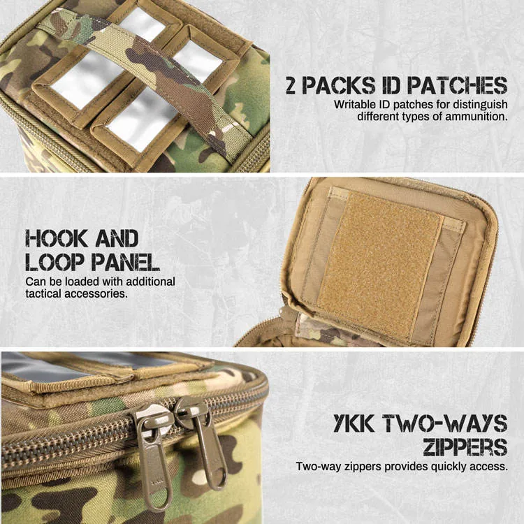 5.5L MOLLE Gun Range Pouch — Camouflage view 6