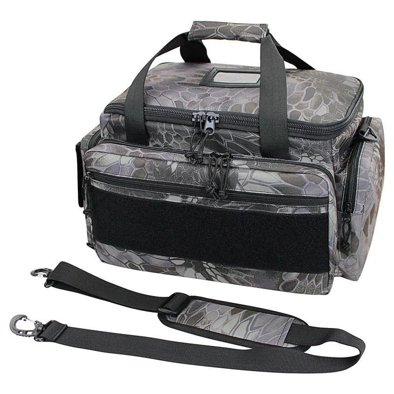 Tactical Gun Range Bag with MOLLE — Black view 2