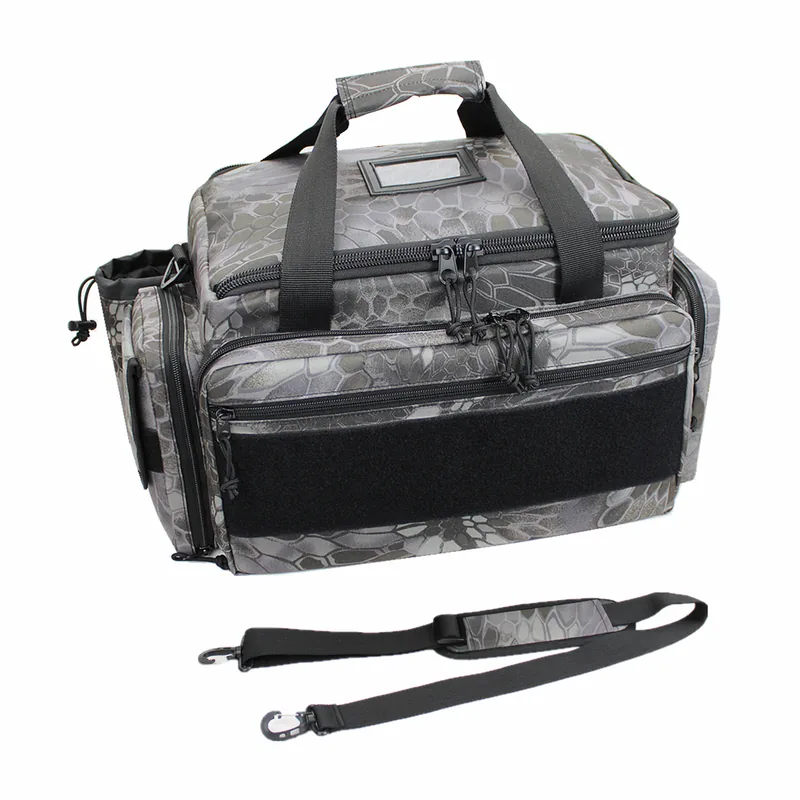 Tactical Gun Range Bag with MOLLE — Black view 3