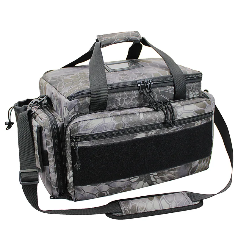 Tactical Gun Range Bag with MOLLE — Black view 4
