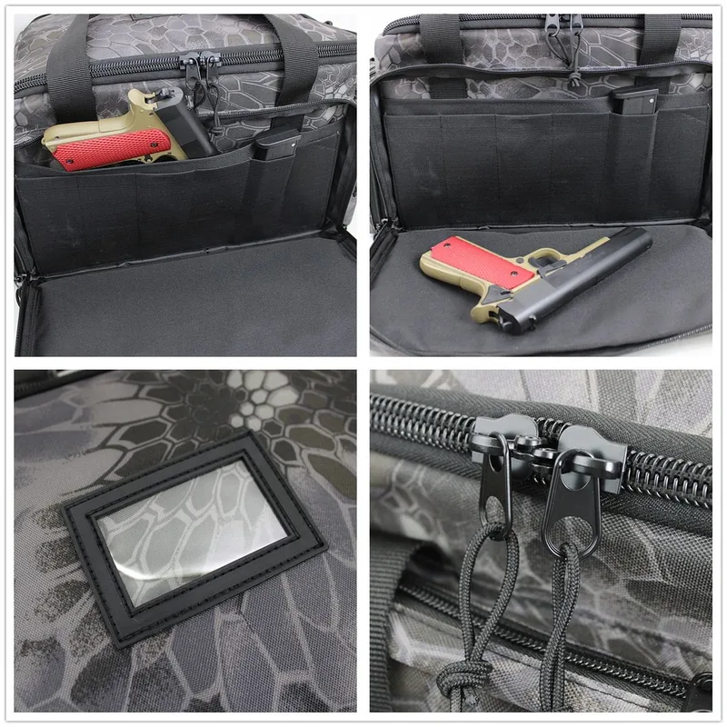 Tactical Gun Range Bag with MOLLE — Black view 6