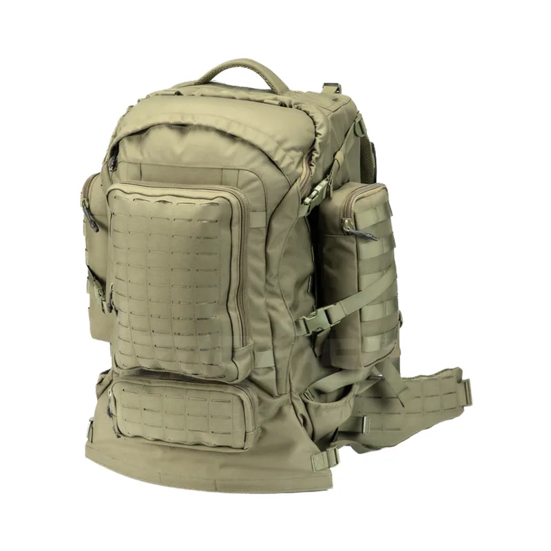 Mens Durable Nylon MOLLE Tactical Rucksack — Black view 2