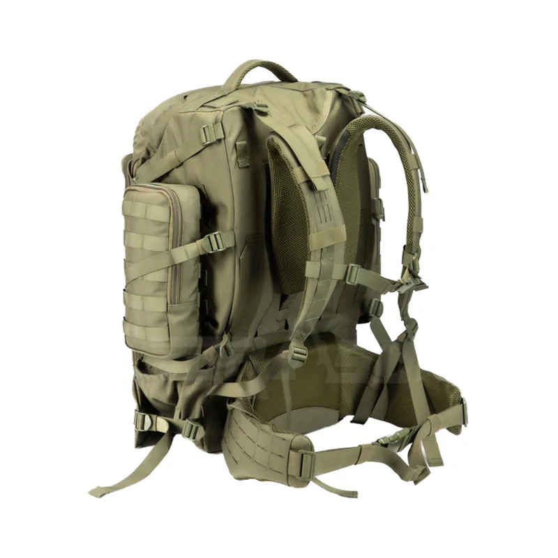 Mens Durable Nylon MOLLE Tactical Rucksack — Black view 4