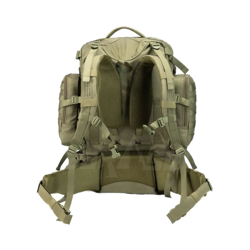 Mens Durable Nylon MOLLE Tactical Rucksack — Black view 5