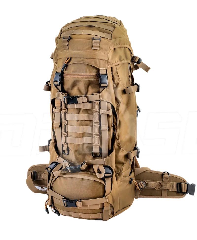 100L Large Capacity Hiking Trekking Rucksack — Army Green view 4