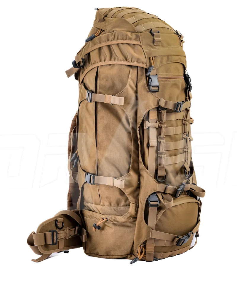 100L Large Capacity Hiking Trekking Rucksack — Army Green view 6