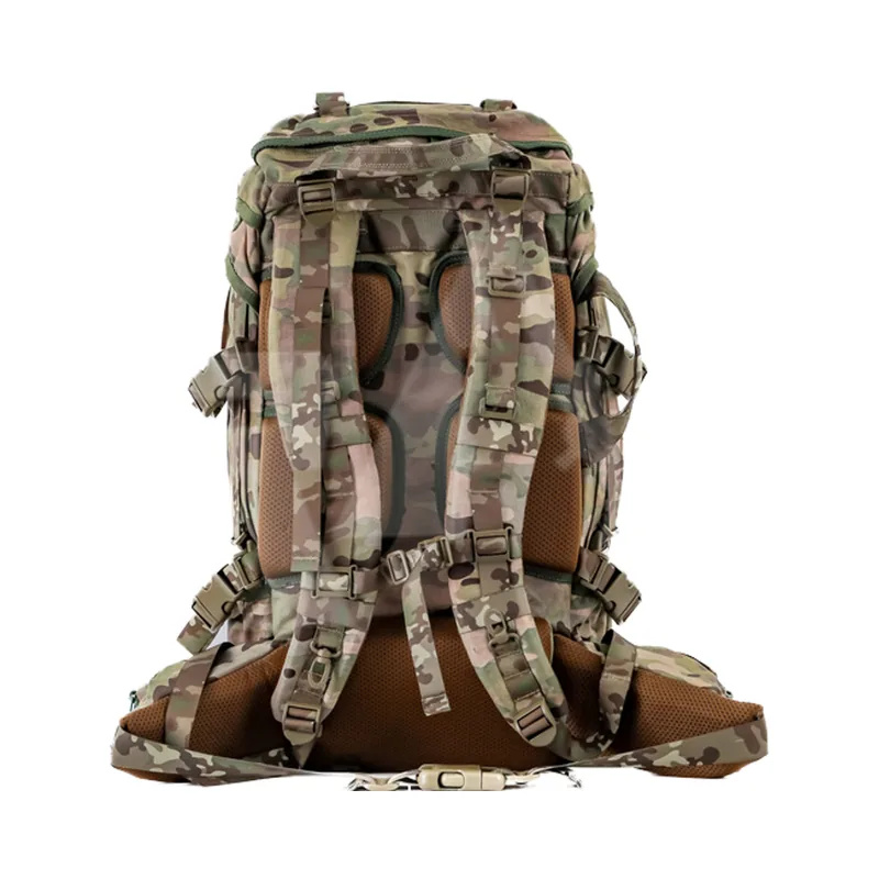 65L 1000D MOLLE Tactical Backpack — Black view 3