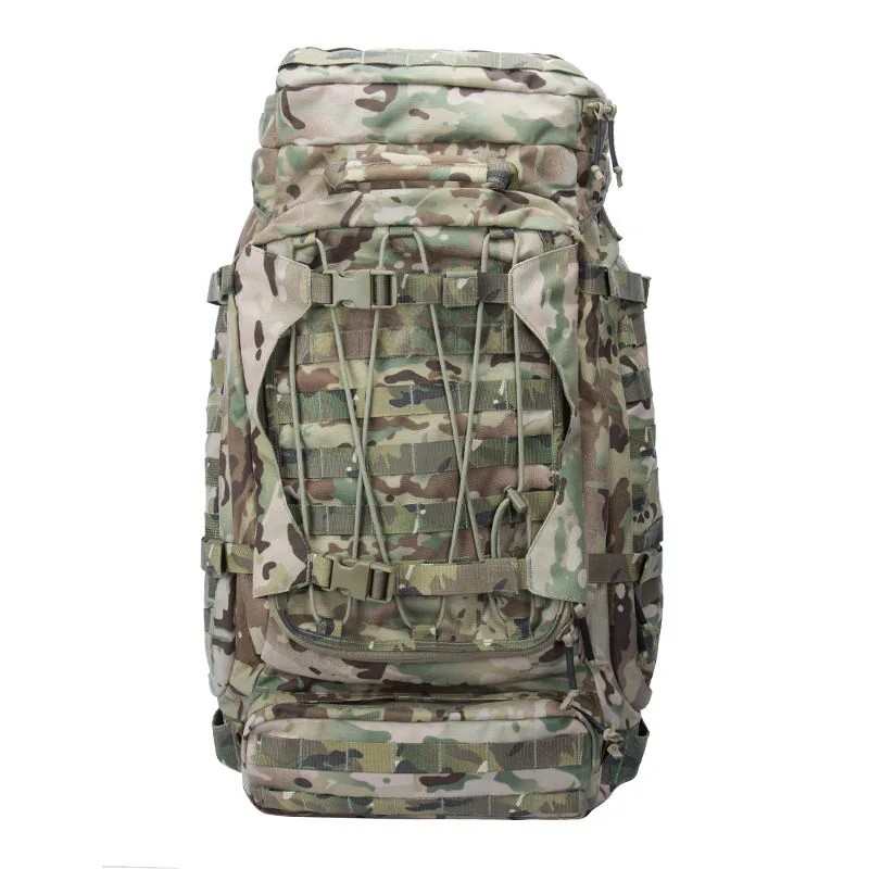 65L Nylon Sport Tactical Rucksack — Black view 2