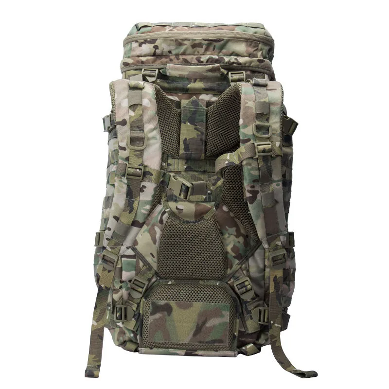 65L Nylon Sport Tactical Rucksack — Black view 4