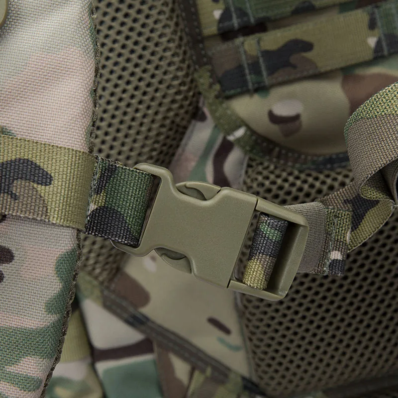 65L Nylon Sport Tactical Rucksack — Black view 5