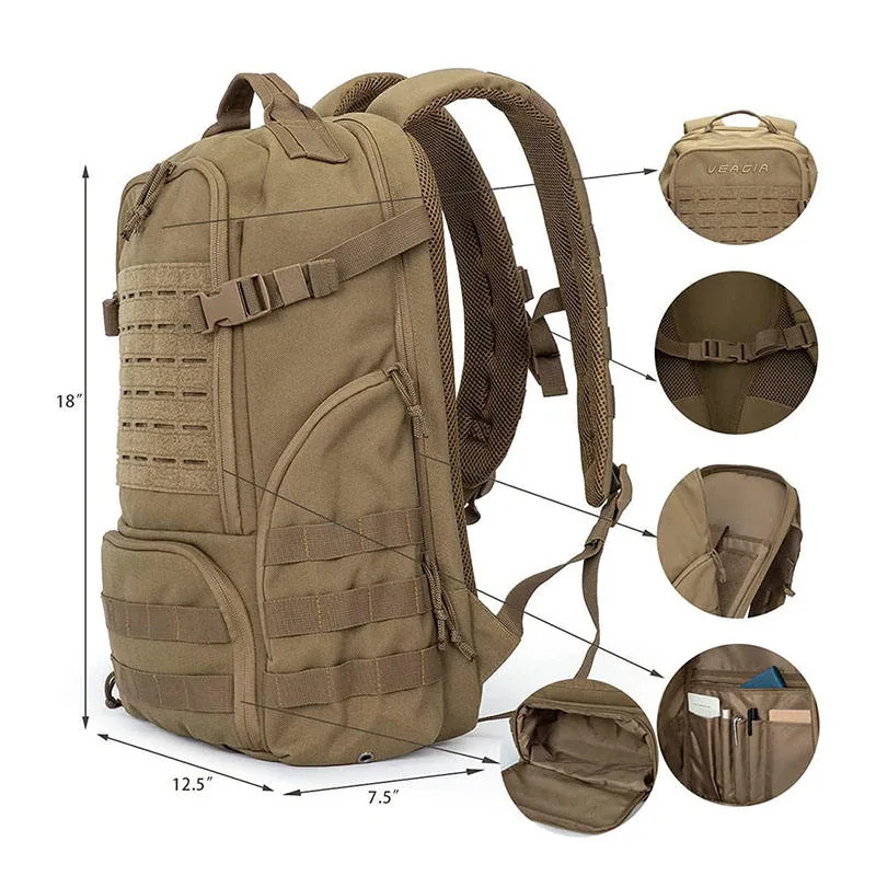 Training Assault Tactical Backpack — Black view 6