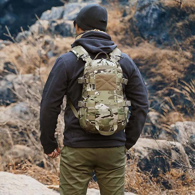 Large Capacity 3-Day Assault Tactical Rucksack — Black view 6