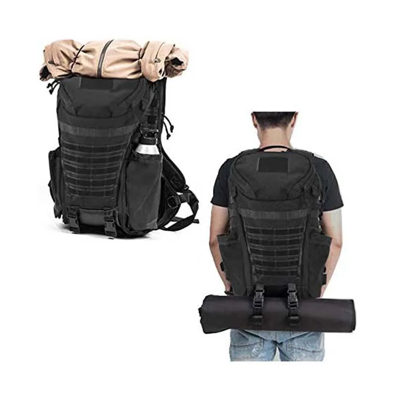 High Quality Hiking Climbing Tactical Rucksack — Black view 6