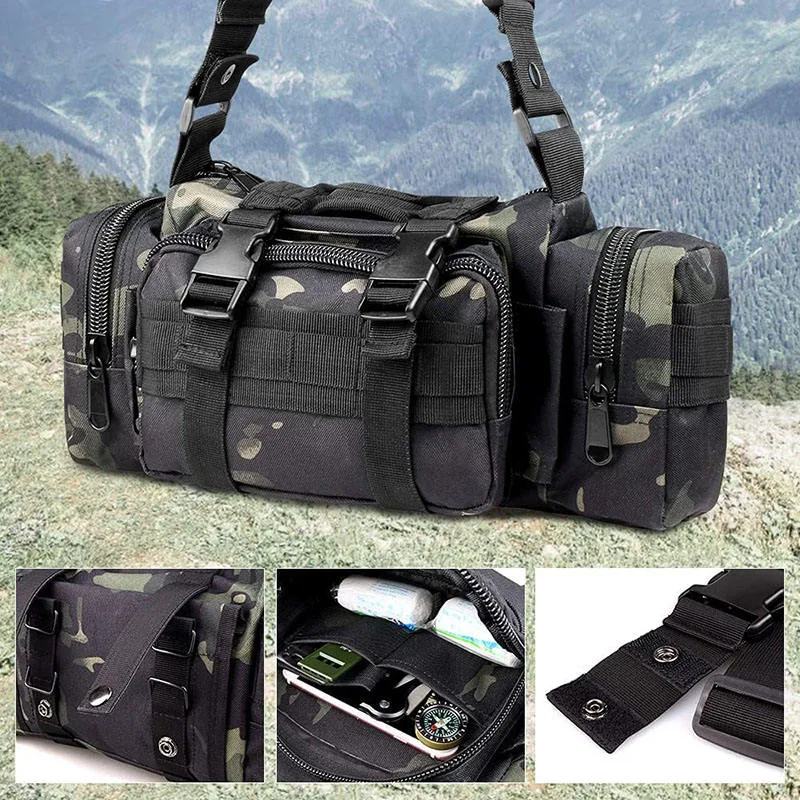 Custom Logo 3-Day Hunting Camping Backpack — Black view 4