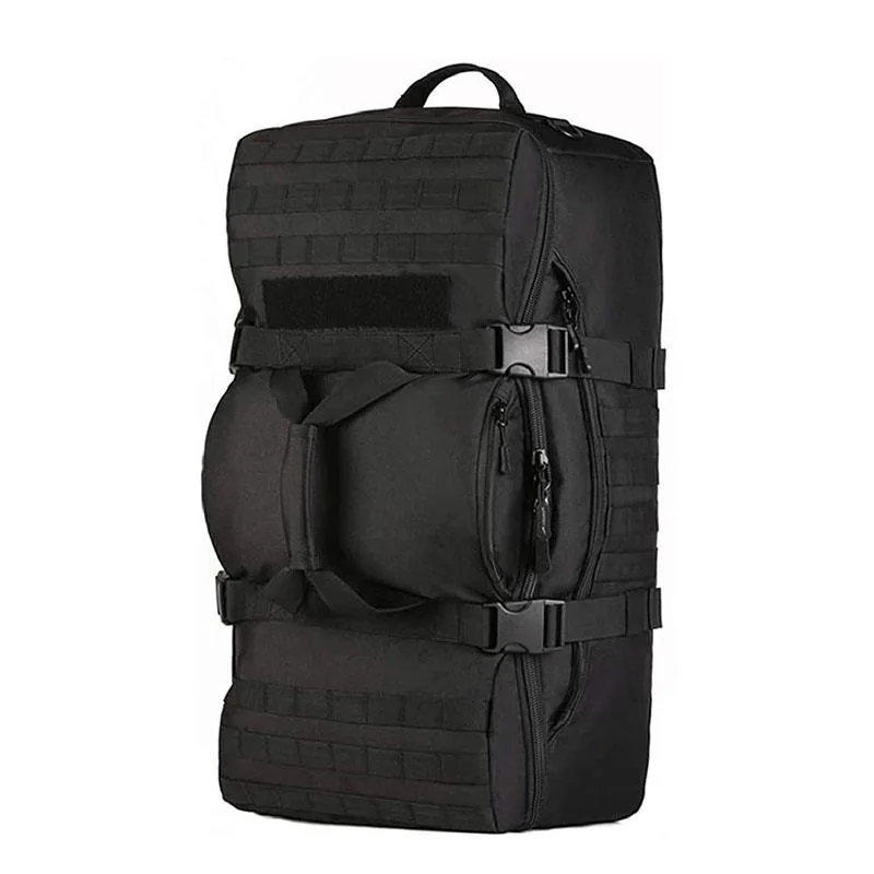 Custom Assault Travel Tactical Backpack — Black — Tactical Packs & Bags