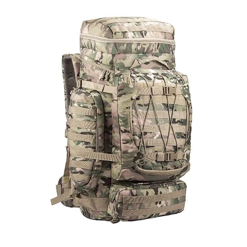 Large Capacity Tactical Hiking Rucksack — Black — Tactical Packs & Bags