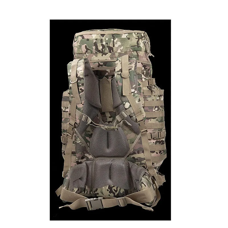 Large Capacity Tactical Hiking Rucksack — Black view 4