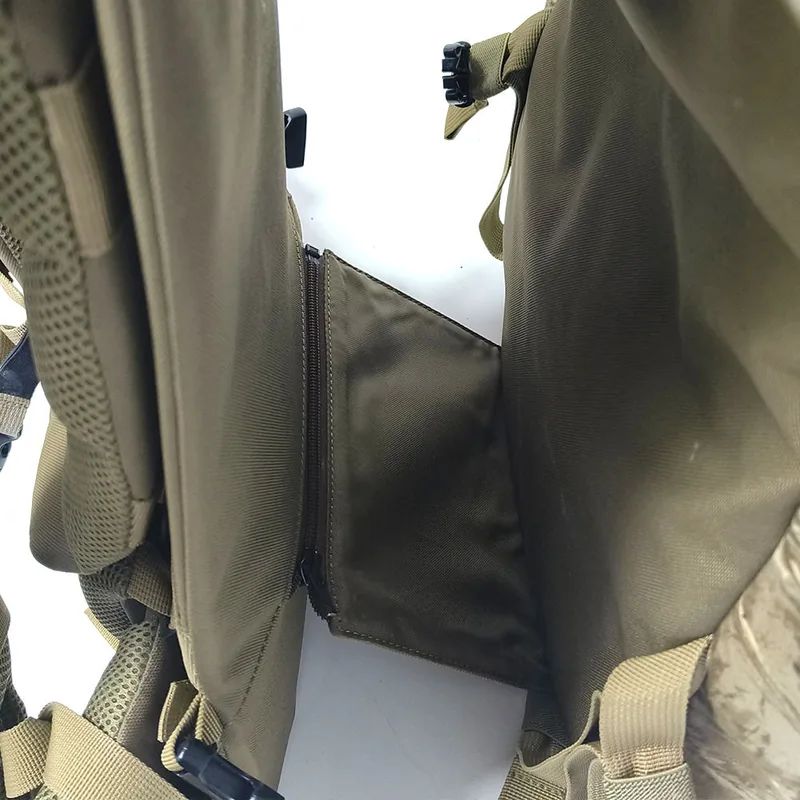 66L Travel Hiking Mountaineering Rucksack — Army Green view 5