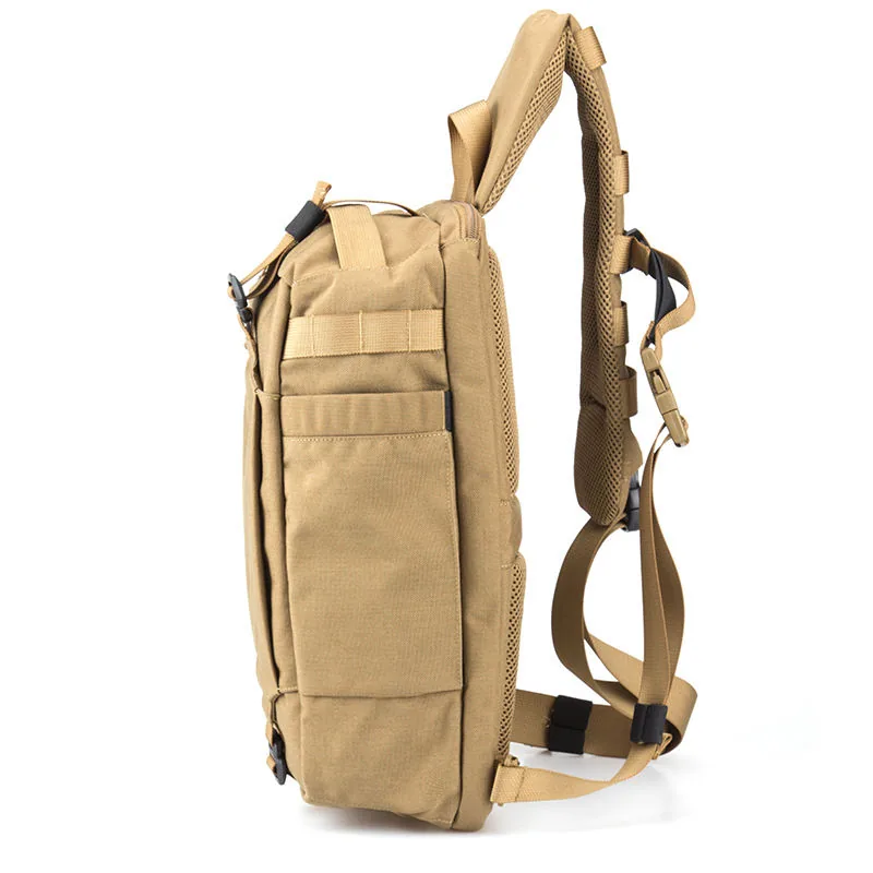 Custom Travel Chest Pouch Sling Bag — Black view 2