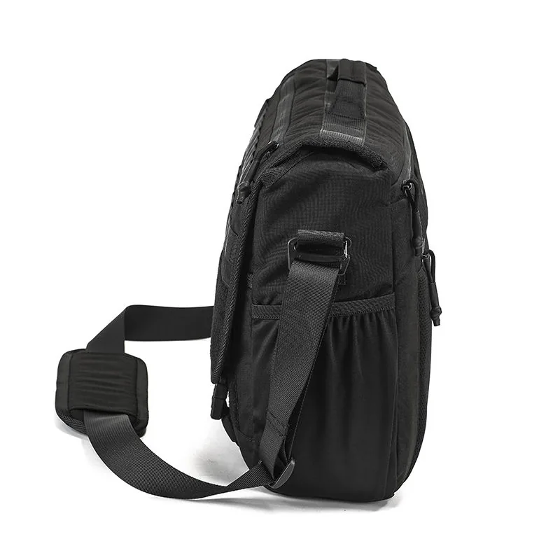 MOLLE Waterproof Tactical Messenger Bag — Black view 4