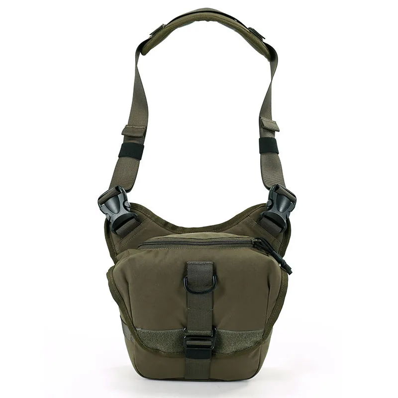 Lightweight Outdoor Shoulder Sling Bag — Black — Tactical Packs & Bags