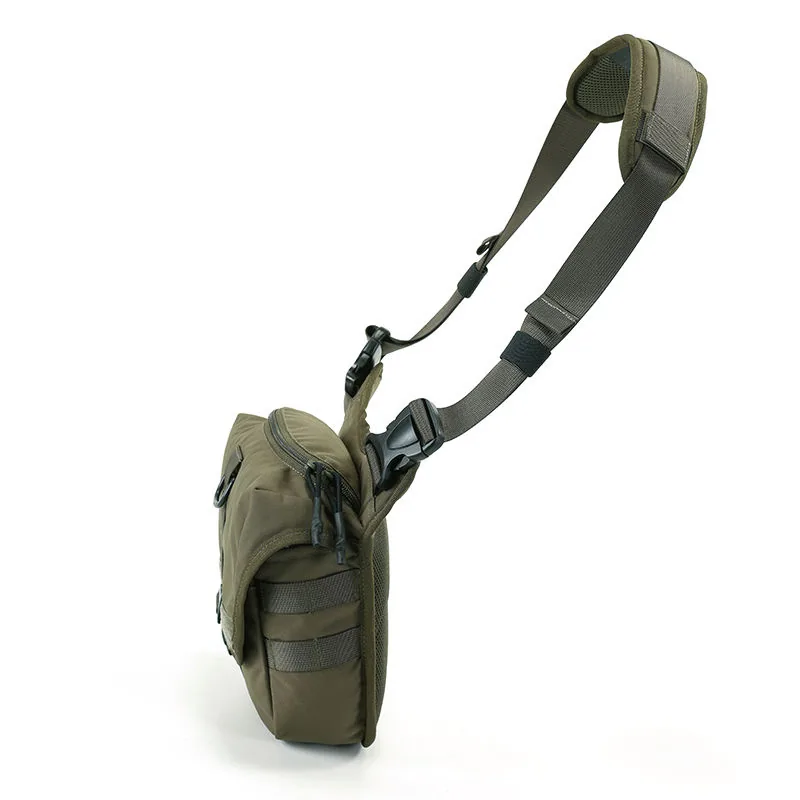 Lightweight Outdoor Shoulder Sling Bag — Black view 4