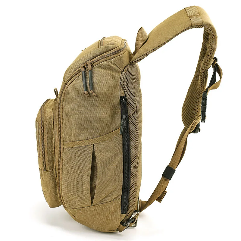 Custom 16L MOLLE Crossbody Sling Bag — Black view 3