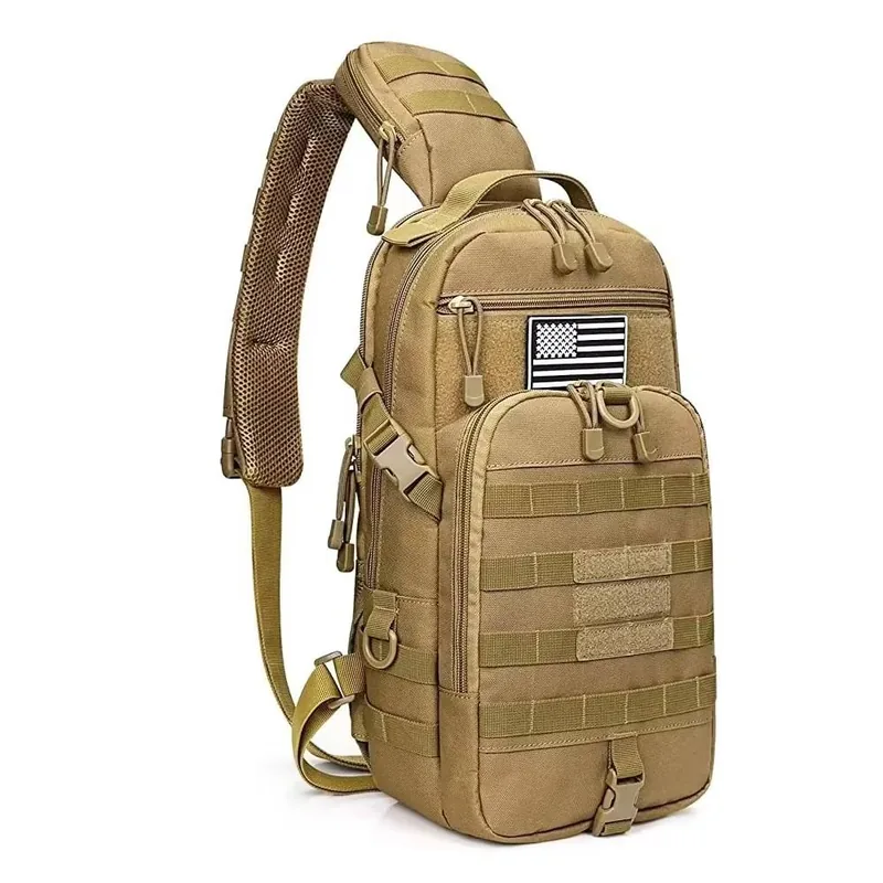 MOLLE Chest Shoulder Tactical Backpack — Black view 2