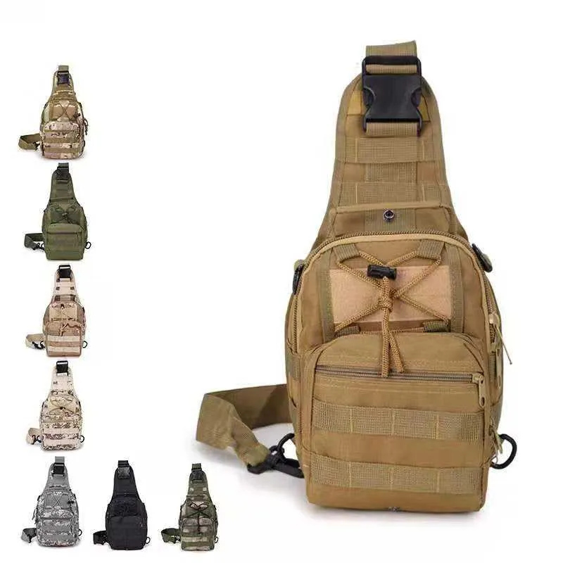 Cross Body MOLLE Sling Bag — Black — Tactical Packs & Bags