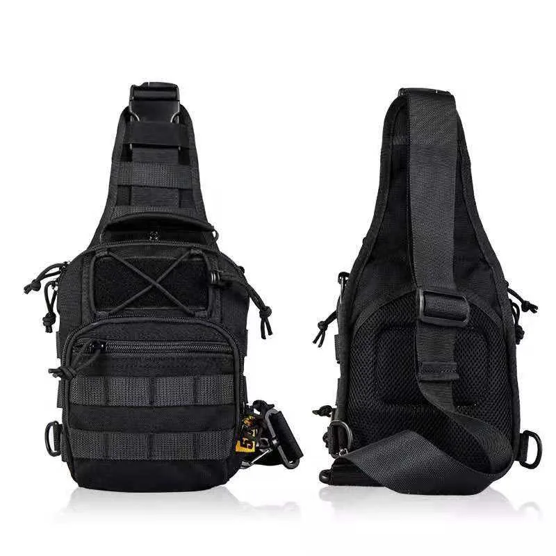 Cross Body MOLLE Sling Bag — Black view 5