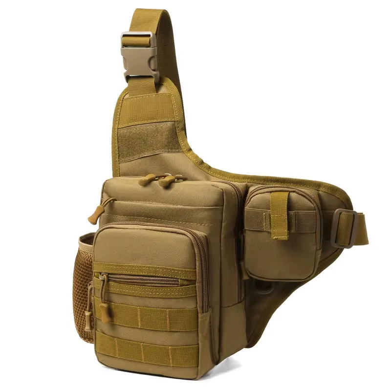 OEM Custom Crossbody Tactical Chest Bag — Black — Tactical Packs & Bags