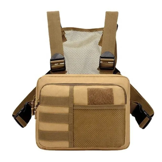 Tactical Messenger Shoulder Sling Bag — Black — Tactical Packs & Bags