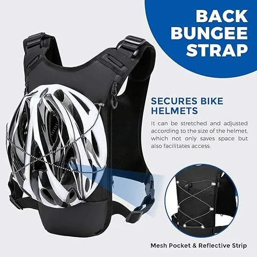 Lightweight Hydration Vest Backpack — Khaki view 4