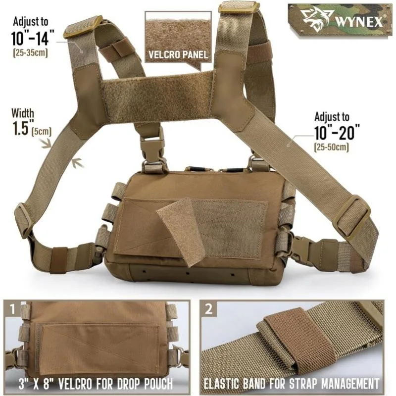 20L Waterproof Small Tactical Chest Bag — Army Green view 5