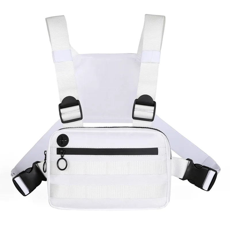Breathable Waterproof Tactical Chest Bag — Black view 2
