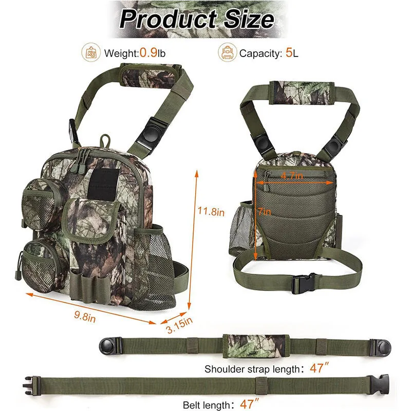 24L Waterproof Tactical Shoulder Bag — Camouflage view 2