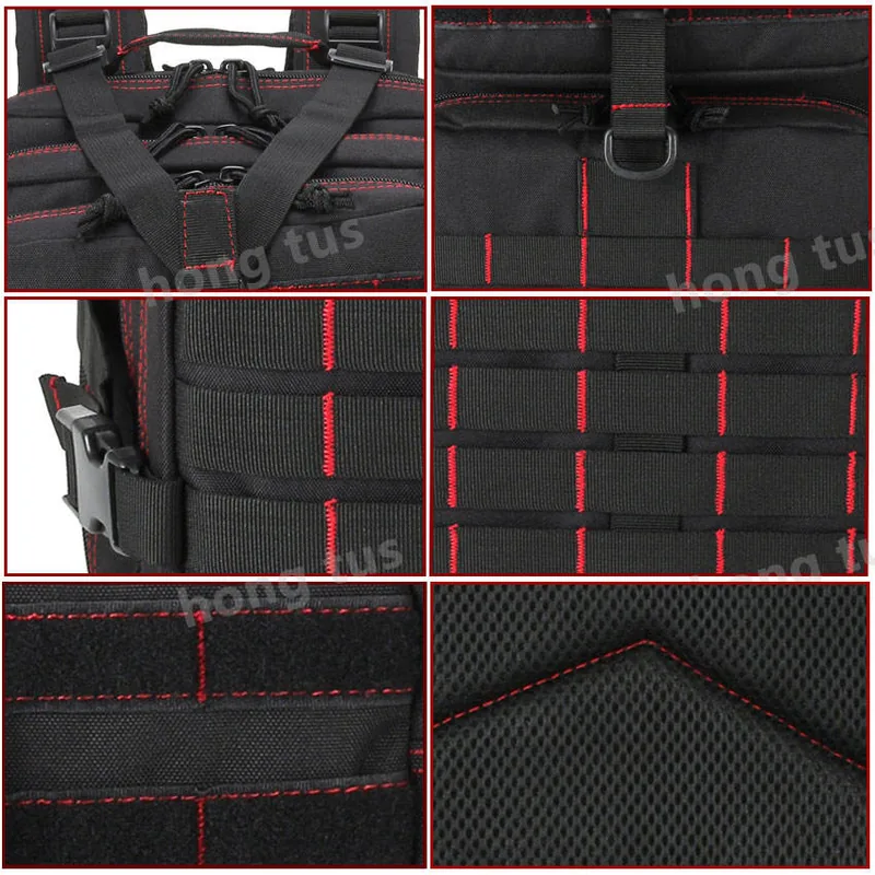 Custom Low MOQ 45L MOLLE Rucksack — Black view 4