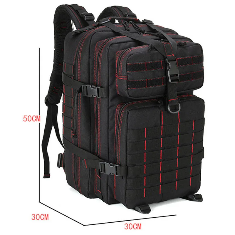 Custom Low MOQ 45L MOLLE Rucksack — Black view 5