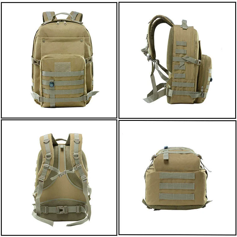 45L MOLLE Tactical Assault Pack — Black view 5